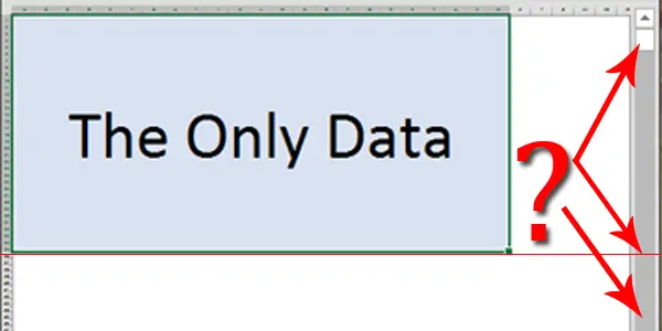 excel delete scrollbar object in spreadsheet for mac