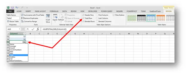 Custom Views or Excel Tables
