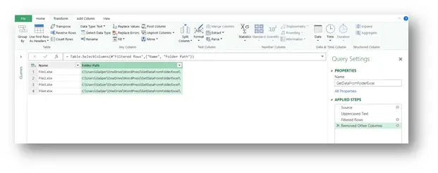 USE POWER QUERY’S GET DATA FROM FOLDER TO GET DATA FROM MULTIPLE EXCEL FILES