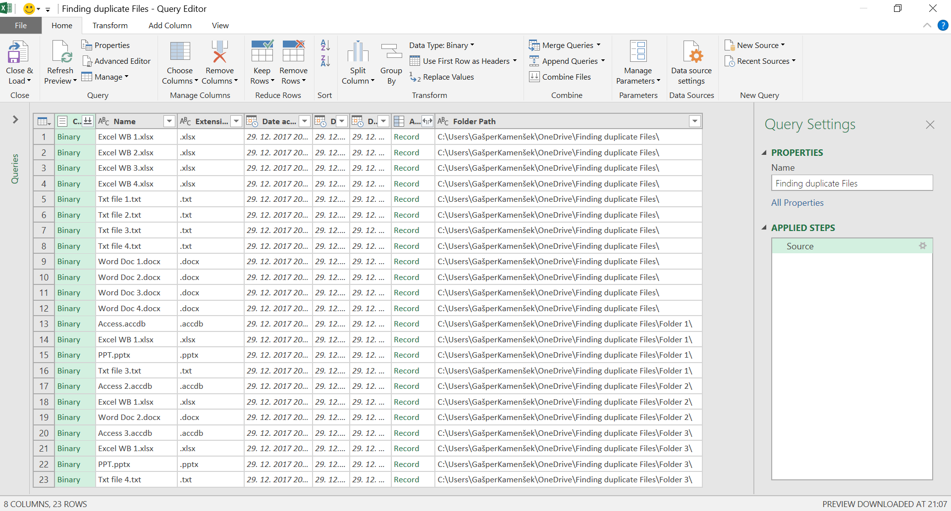 Power Query Table Join