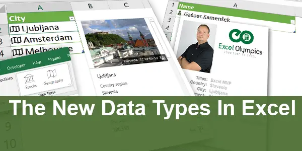 The New Data Types In Excel