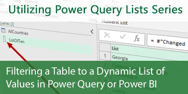 Filter a Table to a Dynamic List of Values