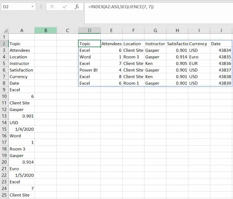 Sequence Function Add It To Your Toolbelt Today Excel Unpluggedexcel Unplugged 3664