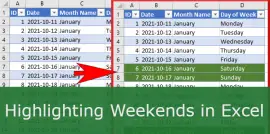 Highlighting weekends in Excel How-To Step by Step Tutorial