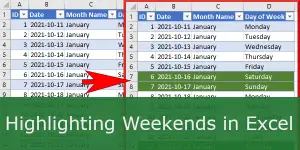 Highlighting weekends in Excel How-To Step by Step Tutorial