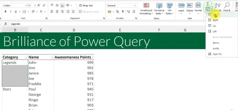 Why You Should Know Power Query Part 1 Fill Excel Unpluggedexcel Unplugged 5793